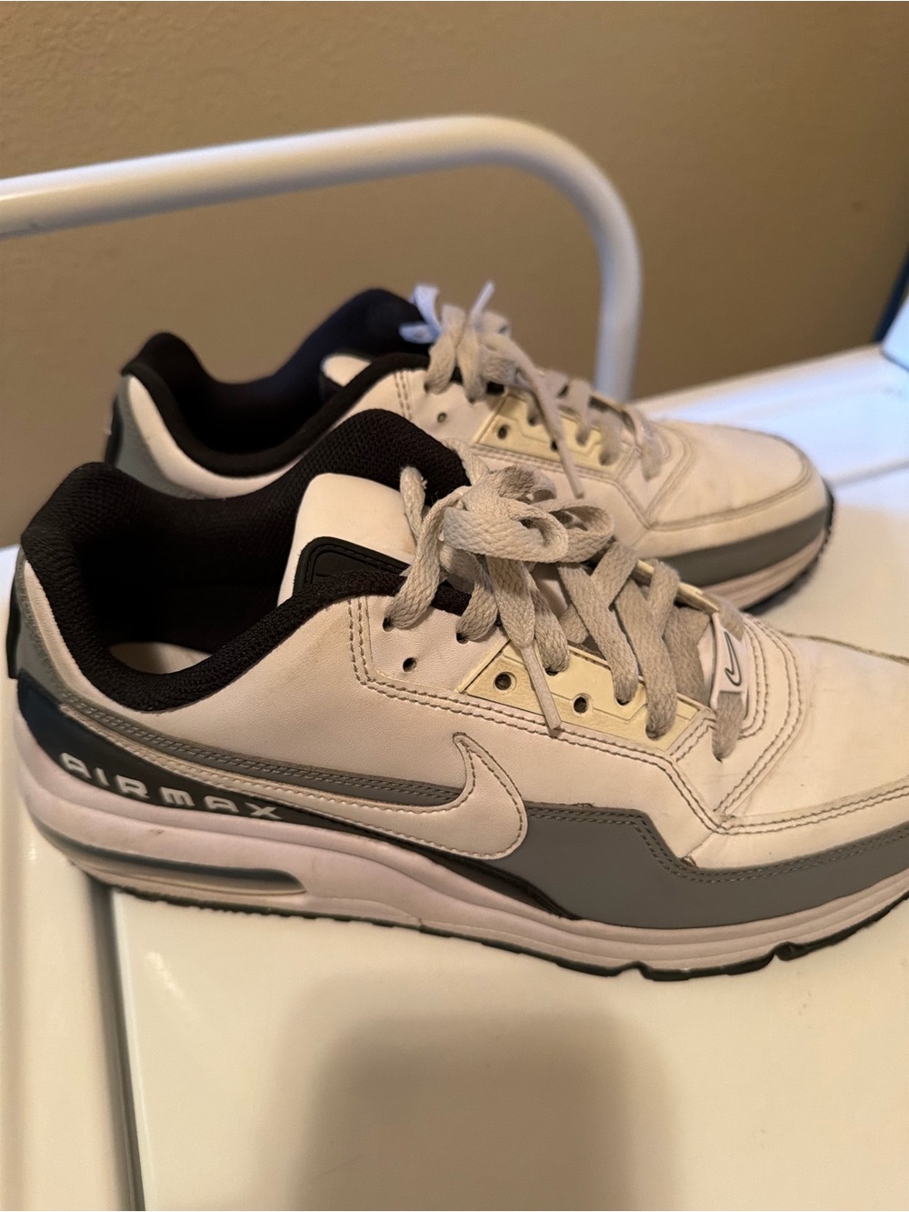 Nike Men’s Air Max Sneakers in White and Gray